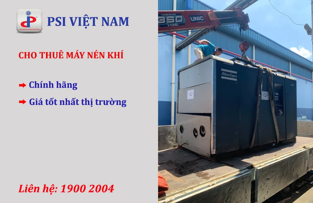 cho thuê máy nén khí