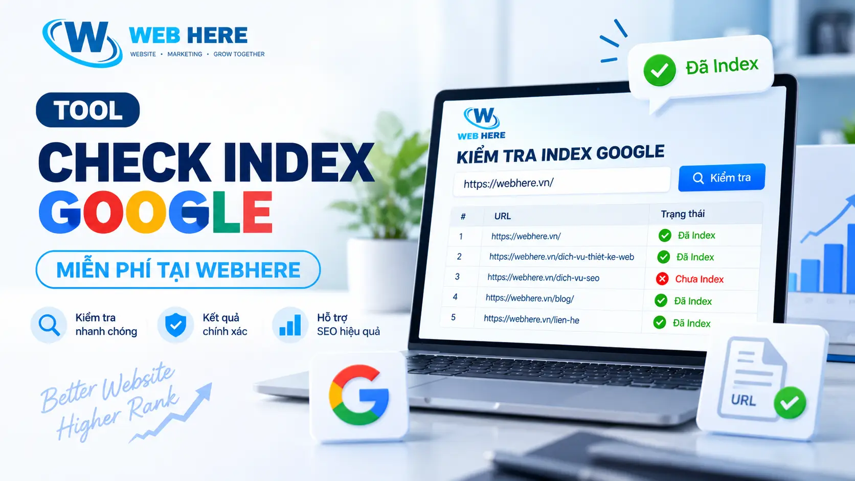 Tool Check Index Google Hàng Loạt Miễn Phí (Nhanh & Chuẩn Xác 100%)