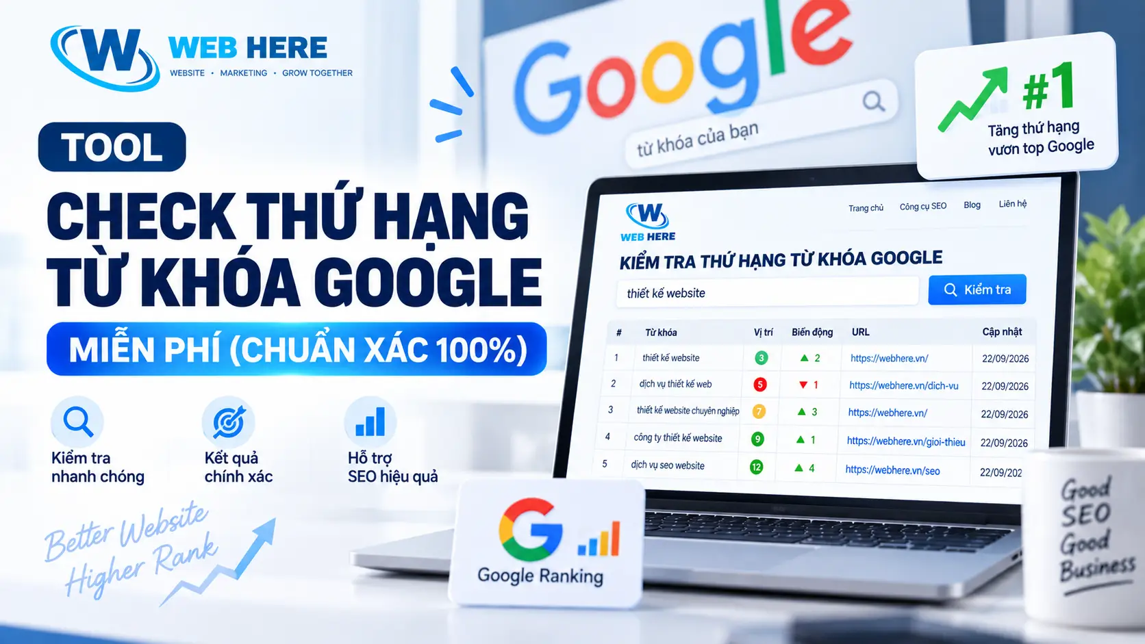 Tool check thứ hạng google miễn phí